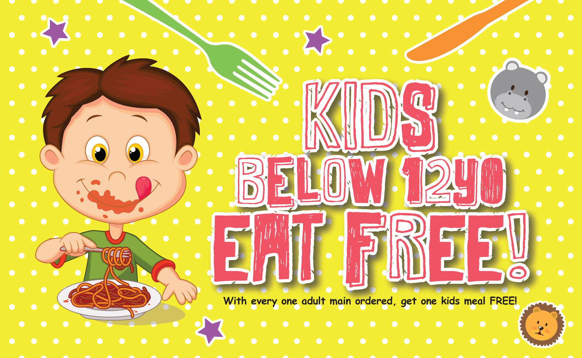 KIDS EAT FREE!